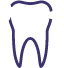 Illustrated sparkling tooth icon